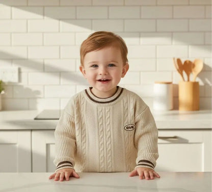 “Awesome Airplane Knitted Sweater for Boys | Soft Warm Winter Pullover | Striped Woolen Kids Sweater – Haram’s Collection” Haram's Collaction