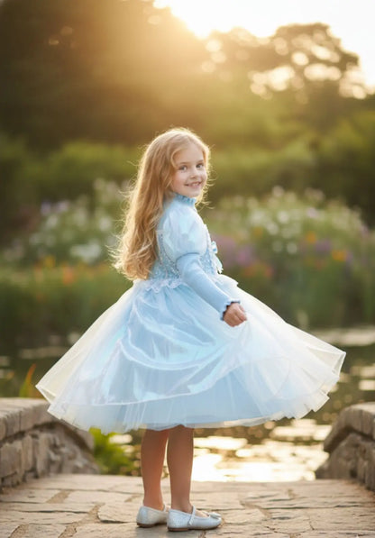 Haram Collection: Elsa Style Frock - Premium Quality Blue Dress for Girls Haram's Collection