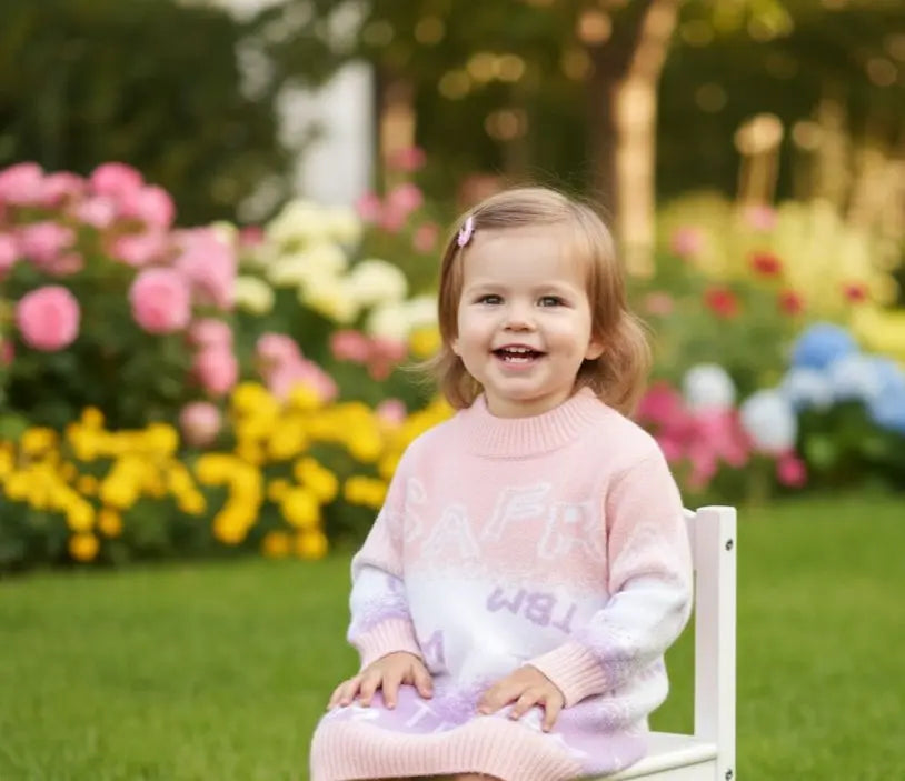 Cute Winter Knitted Sweater for Kids | Soft Warm Baby Girl & Boy Pullover | Fashion Gradient Color Wool Sweater – Haram’s Collection Haram's Collaction