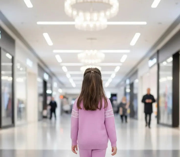 Haram Collection: Adorable Girls Pink Bear Sweater - Cozy Winter Outfit Haram's Collection