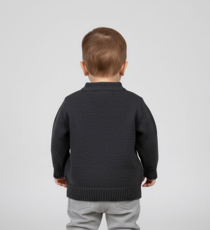BabyCo Dino Knit Sweater – Warm Winter Woolen Pullover for Boys & Girls