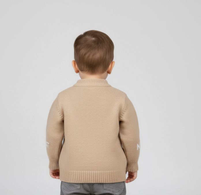 Cute Giraffe Knit Sweater – Soft Warm Winter Pullover for Baby Boys & Girls