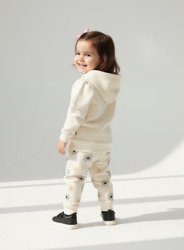 3-Piece Girl Velvet Tracksuit Set | Winter Warm Puffer Vest & Sweat Suit